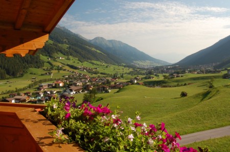 Balcony with flowers